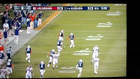 auburn beats alabama radio call|auburn run back against alabama.